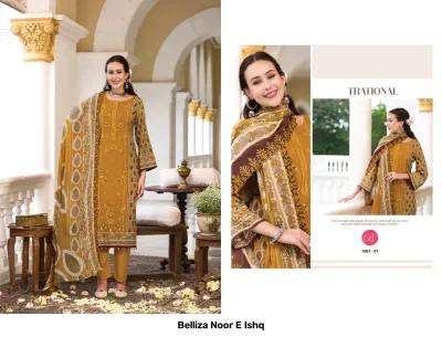 Belliza Noor E Ishq — Semi Stitched Suits, Belliza Designer Studio wholesale from Surat — view 6