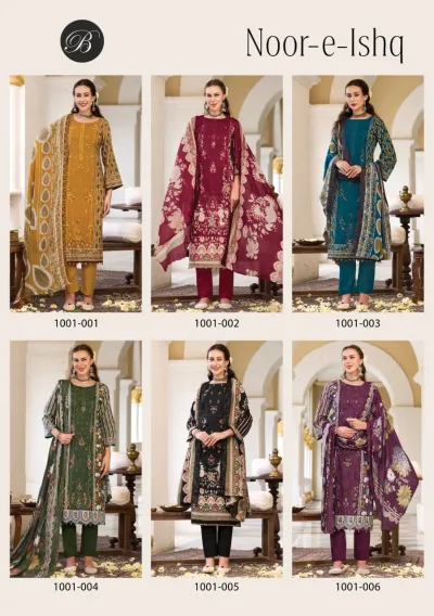 Belliza Noor E Ishq — Semi Stitched Suits, Belliza Designer Studio wholesale from Surat — view 8