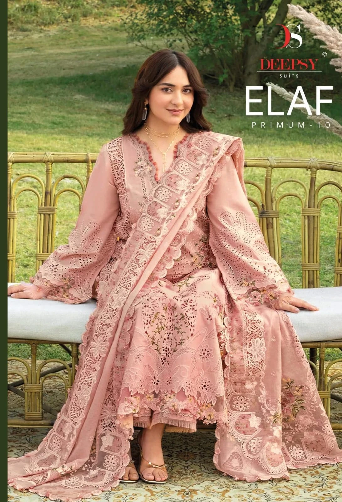Deepsy Elaf Premium 10 Luxury Lawn — Pakistani Suits, Deepsy Suits wholesale from Surat — view 1