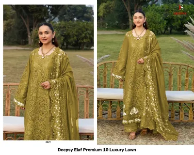 Deepsy Elaf Premium 10 Luxury Lawn — Pakistani Suits, Deepsy Suits wholesale from Surat — view 2