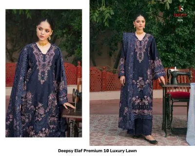 Deepsy Elaf Premium 10 Luxury Lawn — Pakistani Suits, Deepsy Suits wholesale from Surat — view 3