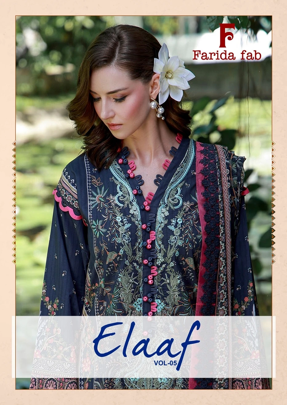 Farida Fab Elaaf Vol 5 - Readymade Dress — Pure Cotton Printed, Pakistani Readymade Suits, Farida wholesale from Surat — view 1