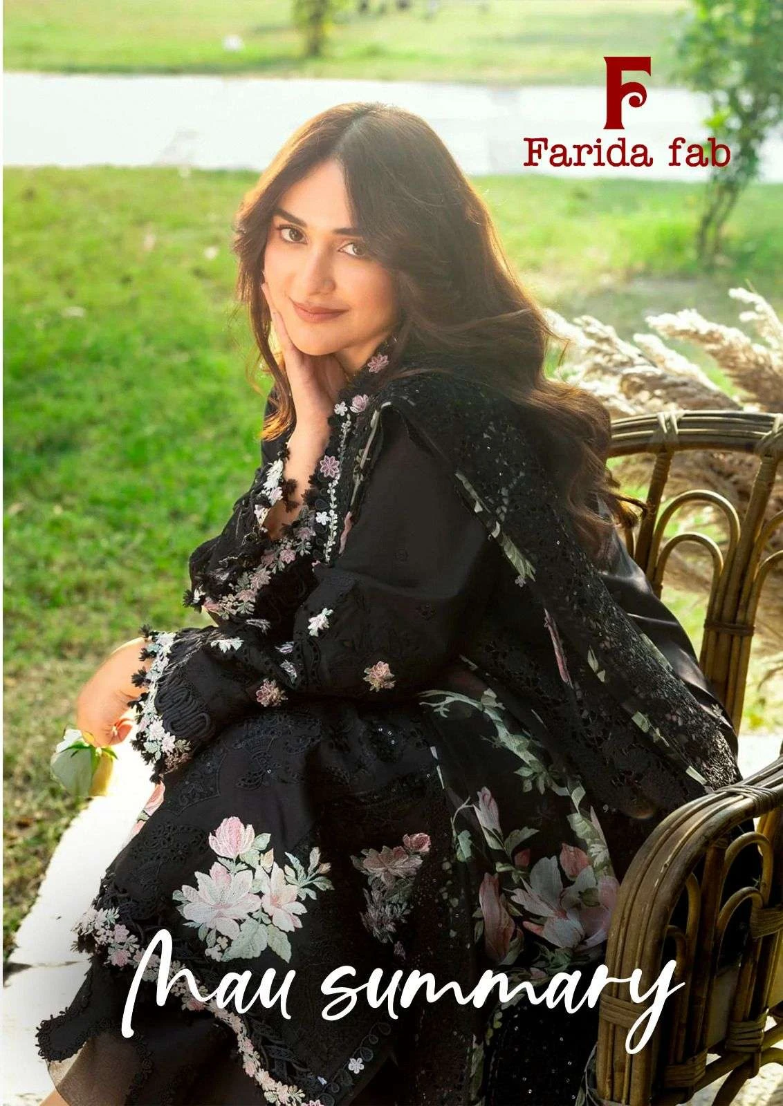 Farida Fab Mau Summary design 1 of 8 — Pure Cotton Karachi Cotton Dress Material with print by Farida, wholesale Surat