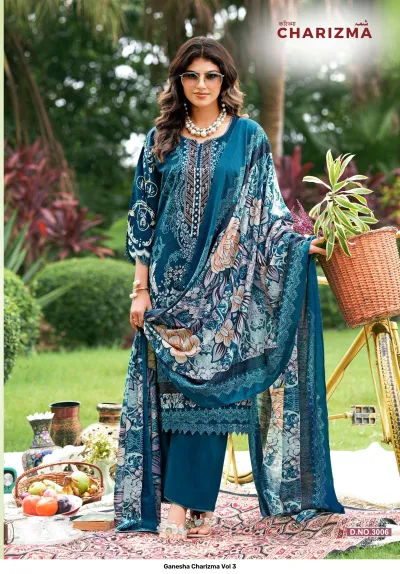 Ganesha Charizma Vol 3 — Unstitched Dress Materials, Shree Ganesh Print wholesale from Surat — view 2