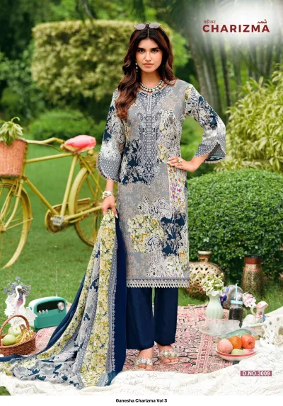 Ganesha Charizma Vol 3 — Unstitched Dress Materials, Shree Ganesh Print wholesale from Surat — view 5