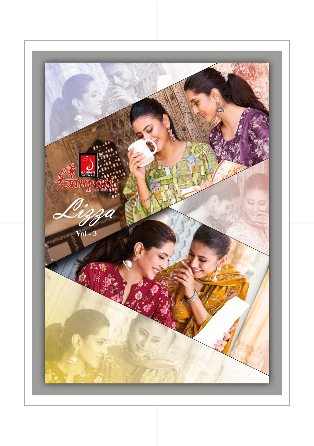 Ganpati Lizza Vol 3 — Pure Cotton Printed, Readymade Suits, Ganpati Cotton Suit wholesale from Surat — view 1