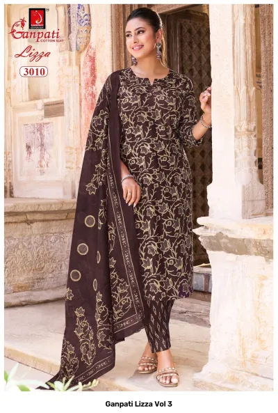 Ganpati Lizza Vol 3 — Pure Cotton Printed, Readymade Suits, Ganpati Cotton Suit wholesale from Surat — view 11