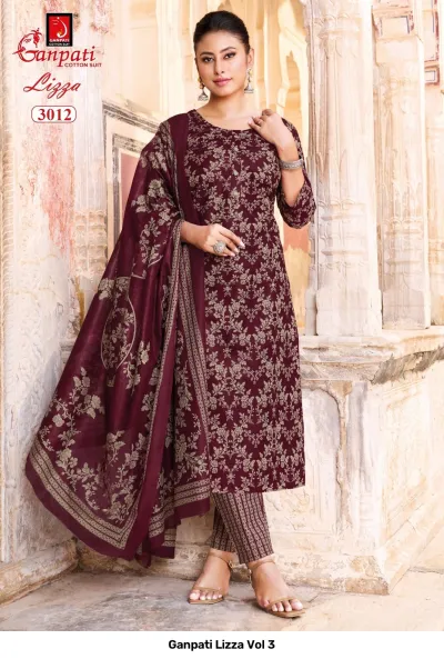 Ganpati Lizza Vol 3 — Pure Cotton Printed, Readymade Suits, Ganpati Cotton Suit wholesale from Surat — view 13