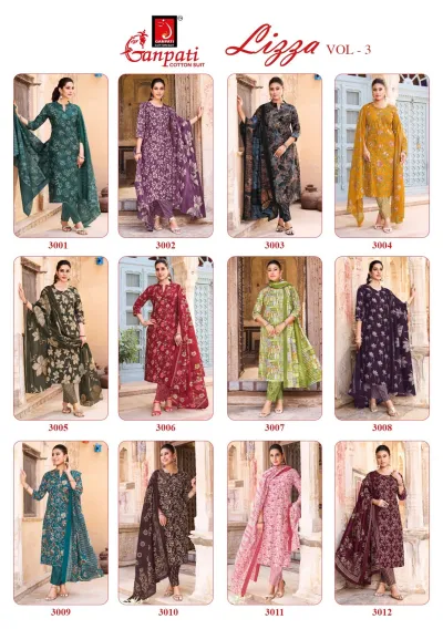Ganpati Lizza Vol 3 — Pure Cotton Printed, Readymade Suits, Ganpati Cotton Suit wholesale from Surat — view 14