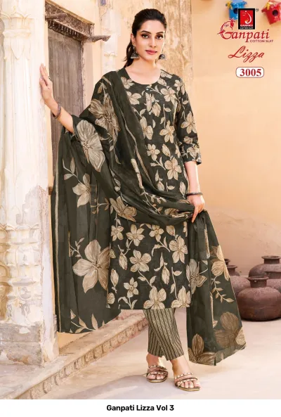 Ganpati Lizza Vol 3 — Pure Cotton Printed, Readymade Suits, Ganpati Cotton Suit wholesale from Surat — view 6