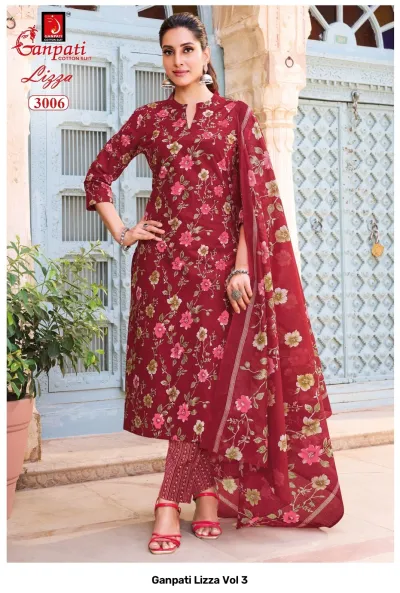 Ganpati Lizza Vol 3 — Pure Cotton Printed, Readymade Suits, Ganpati Cotton Suit wholesale from Surat — view 7