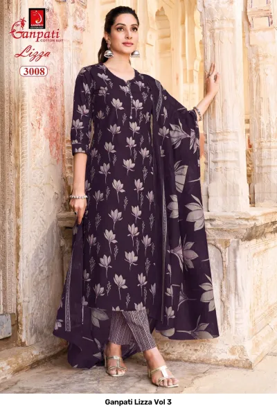 Ganpati Lizza Vol 3 — Pure Cotton Printed, Readymade Suits, Ganpati Cotton Suit wholesale from Surat — view 9