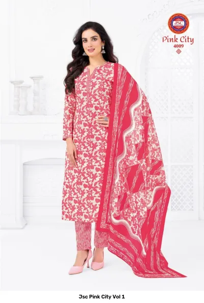 Jsc Pink City Vol 1 — Unstitched Dress Materials, Jsc wholesale from Surat — view 10