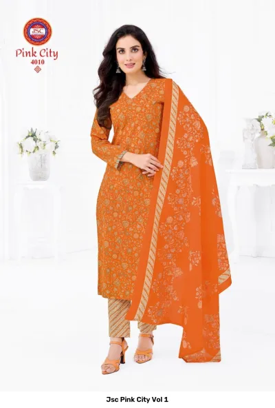 Jsc Pink City Vol 1 — Unstitched Dress Materials, Jsc wholesale from Surat — view 11