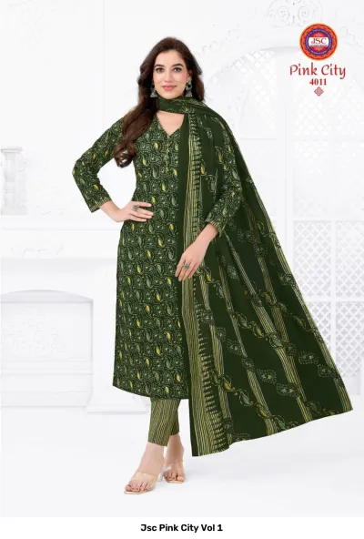 Jsc Pink City Vol 1 — Unstitched Dress Materials, Jsc wholesale from Surat — view 12