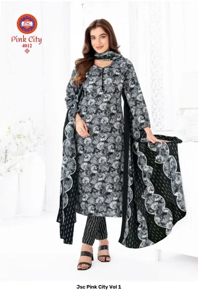 Jsc Pink City Vol 1 — Unstitched Dress Materials, Jsc wholesale from Surat — view 13