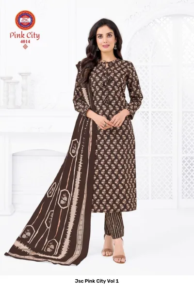 Jsc Pink City Vol 1 — Unstitched Dress Materials, Jsc wholesale from Surat — view 15