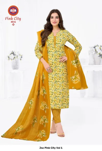 Jsc Pink City Vol 1 — Unstitched Dress Materials, Jsc wholesale from Surat — view 17