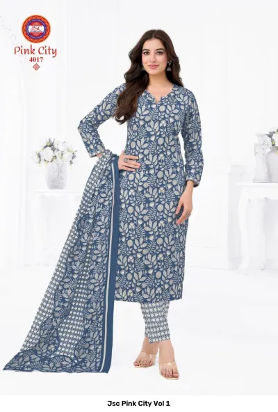 Jsc Pink City Vol 1 — Unstitched Dress Materials, Jsc wholesale from Surat — view 18