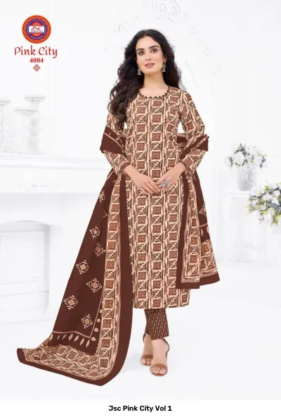 Jsc Pink City Vol 1 — Unstitched Dress Materials, Jsc wholesale from Surat — view 5