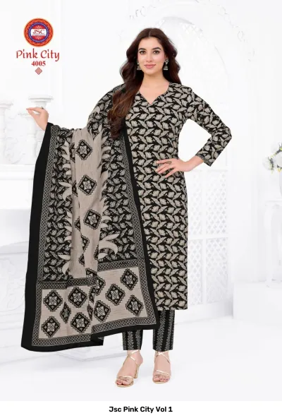 Jsc Pink City Vol 1 — Unstitched Dress Materials, Jsc wholesale from Surat — view 6