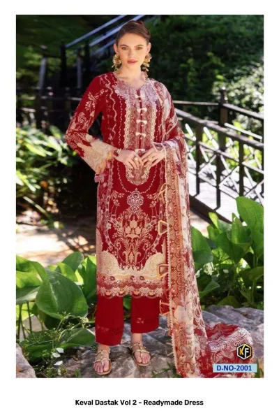 Keval Dastak Vol 2 - Readymade Dress — Pure Cotton Printed, Pakistani Readymade Suits, Keval Fab wholesale from Surat — view 2