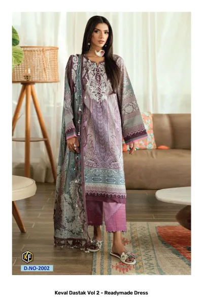 Keval Dastak Vol 2 - Readymade Dress — Pure Cotton Printed, Pakistani Readymade Suits, Keval Fab wholesale from Surat — view 3