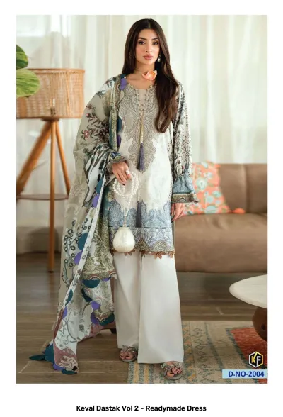 Keval Dastak Vol 2 - Readymade Dress — Pure Cotton Printed, Pakistani Readymade Suits, Keval Fab wholesale from Surat — view 4