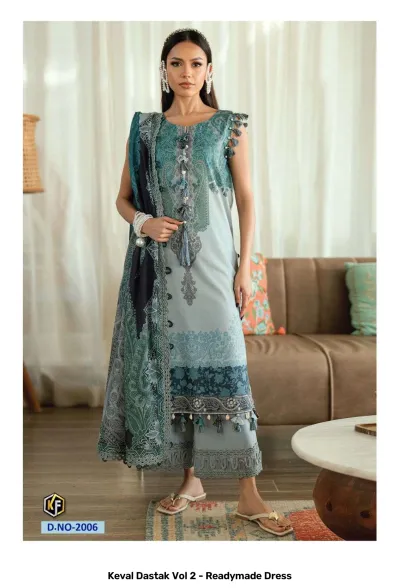 Keval Dastak Vol 2 - Readymade Dress — Pure Cotton Printed, Pakistani Readymade Suits, Keval Fab wholesale from Surat — view 6