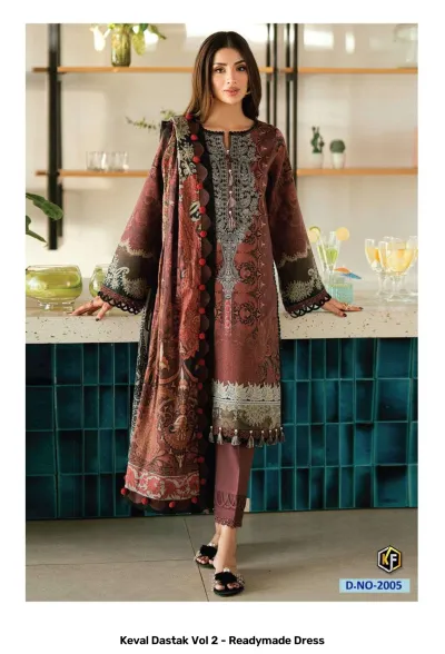 Keval Dastak Vol 2 - Readymade Dress — Pure Cotton Printed, Pakistani Readymade Suits, Keval Fab wholesale from Surat — view 7