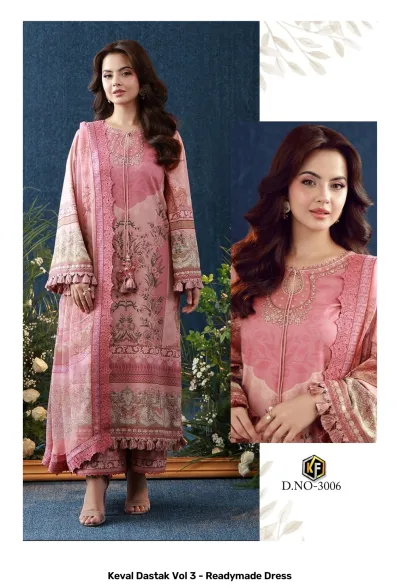 Keval Dastak Vol 3 - Readymade Dress — Pure Cotton Printed, Pakistani Readymade Suits, Keval Fab wholesale from Surat — view 2