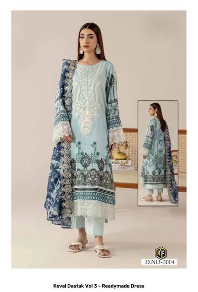 Keval Dastak Vol 3 - Readymade Dress — Pure Cotton Printed, Pakistani Readymade Suits, Keval Fab wholesale from Surat — view 3