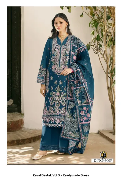 Keval Dastak Vol 3 - Readymade Dress — Pure Cotton Printed, Pakistani Readymade Suits, Keval Fab wholesale from Surat — view 6