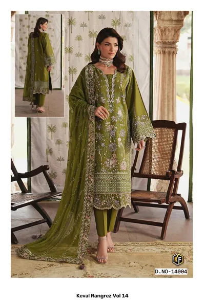 Keval Rangrez Vol 14 — Karachi Pattern Dress, Keval Fab wholesale from Surat — view 3