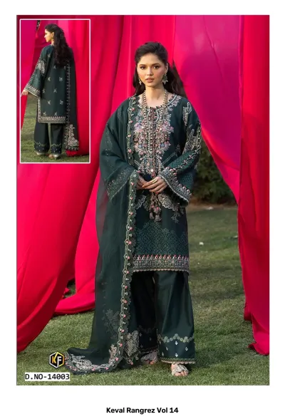 Keval Rangrez Vol 14 — Karachi Pattern Dress, Keval Fab wholesale from Surat — view 4