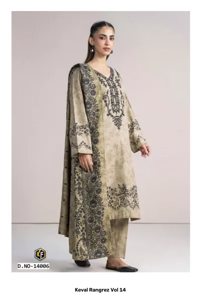 Keval Rangrez Vol 14 — Karachi Pattern Dress, Keval Fab wholesale from Surat — view 5