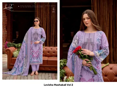 Levisha Mashakali Vol 2 — Semi Stitched Suits, Levisha wholesale from Surat — view 3