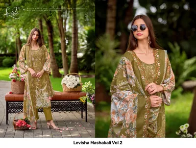 Levisha Mashakali Vol 2 — Semi Stitched Suits, Levisha wholesale from Surat — view 4