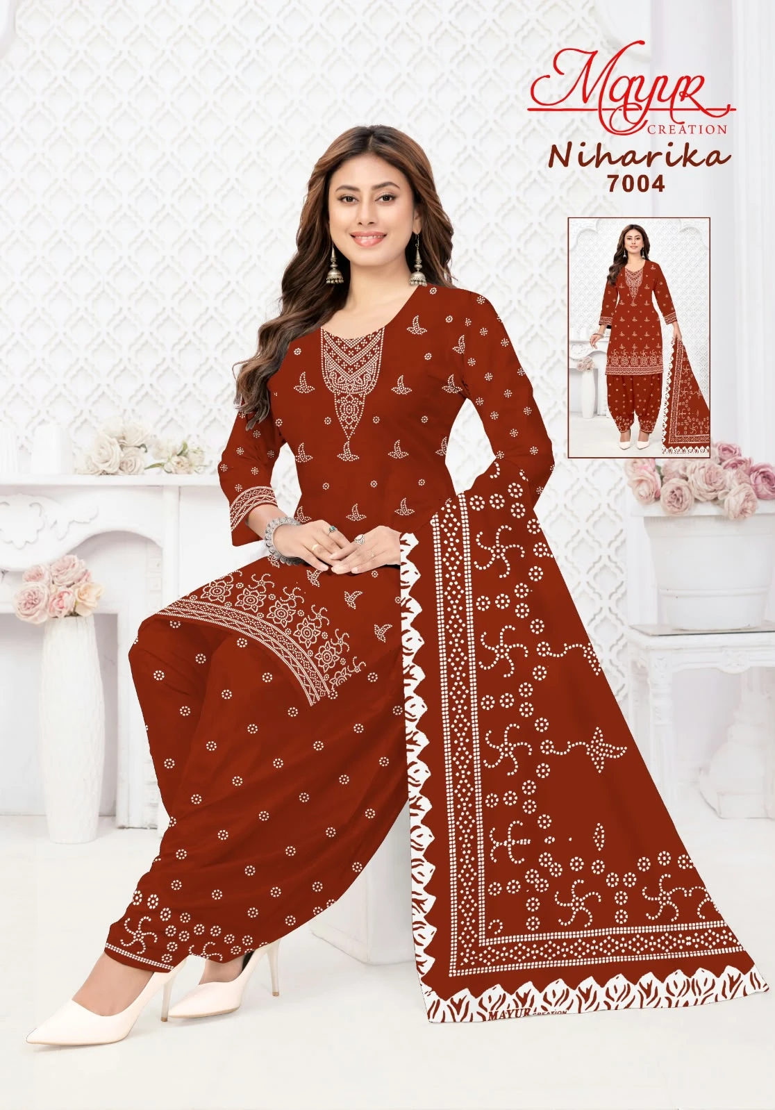 Mayur Niharika Vol 7 — Unstitched Dress Materials, Mayur Creation wholesale from Surat — view 1