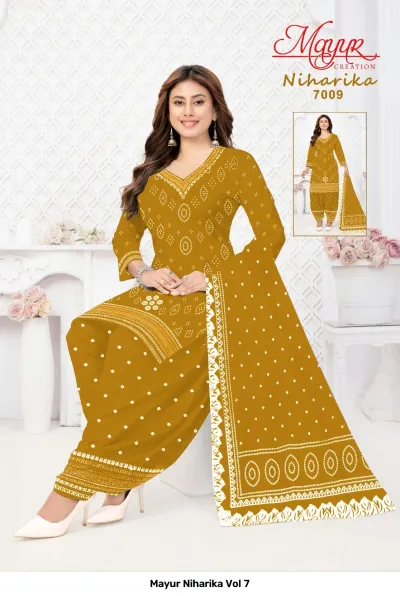 Mayur Niharika Vol 7 — Unstitched Dress Materials, Mayur Creation wholesale from Surat — view 2