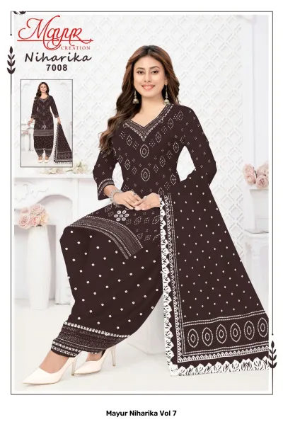 Mayur Niharika Vol 7 — Unstitched Dress Materials, Mayur Creation wholesale from Surat — view 6