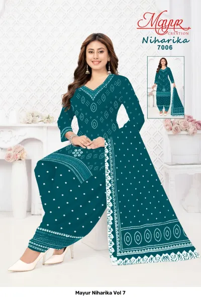 Mayur Niharika Vol 7 — Unstitched Dress Materials, Mayur Creation wholesale from Surat — view 9