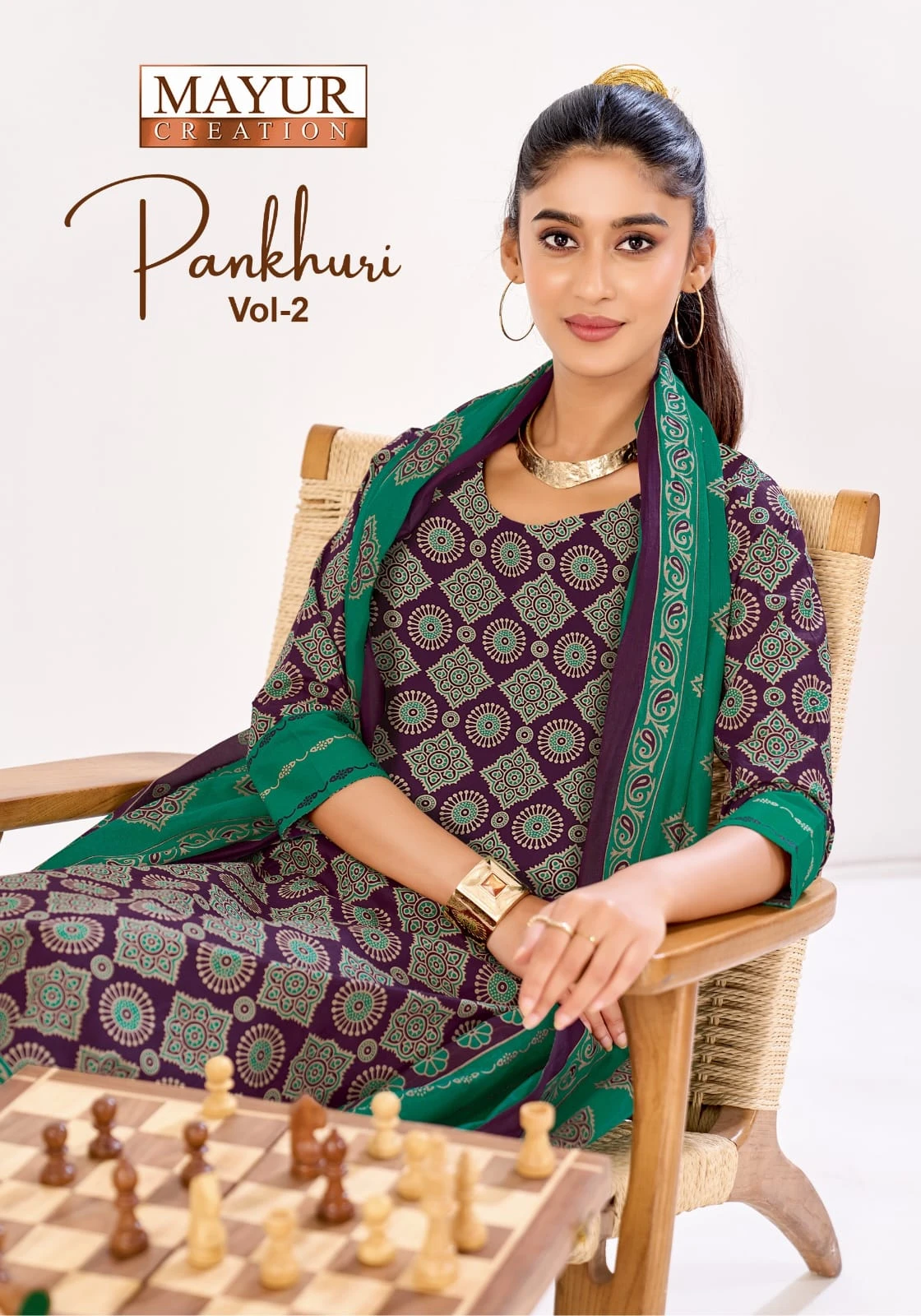 Mayur Pankhuri Vol 2 — Unstitched Dress Materials, Mayur Creation wholesale from Surat — view 1