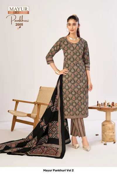 Mayur Pankhuri Vol 2 — Unstitched Dress Materials, Mayur Creation wholesale from Surat — view 11