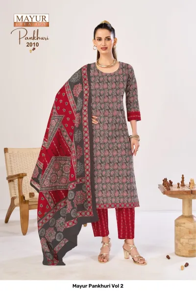 Mayur Pankhuri Vol 2 — Unstitched Dress Materials, Mayur Creation wholesale from Surat — view 6