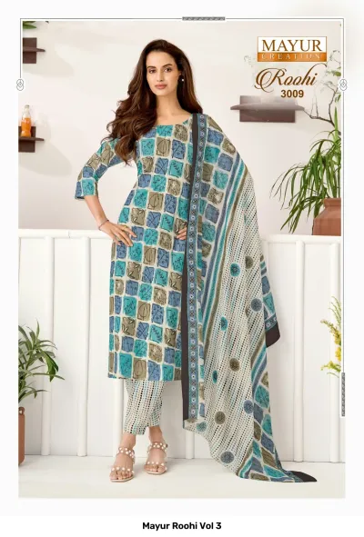 Mayur Roohi Vol 3 — Unstitched Dress Materials, Mayur Creation wholesale from Surat — view 11
