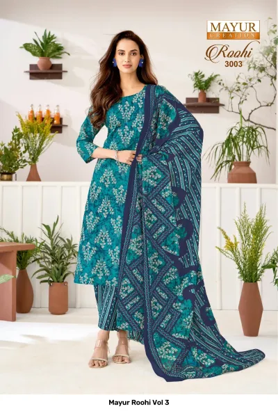 Mayur Roohi Vol 3 — Unstitched Dress Materials, Mayur Creation wholesale from Surat — view 2