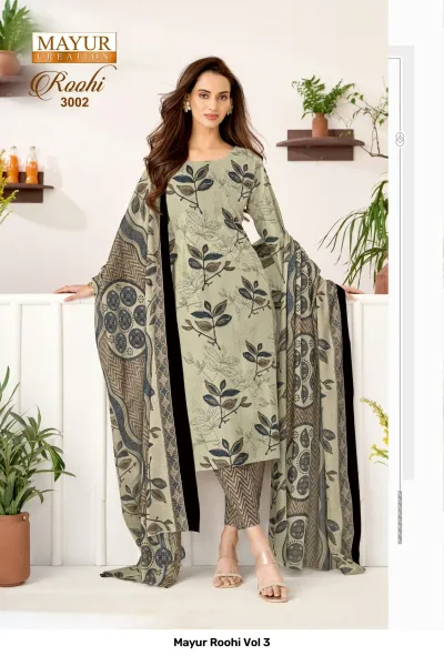 Mayur Roohi Vol 3 — Unstitched Dress Materials, Mayur Creation wholesale from Surat — view 5