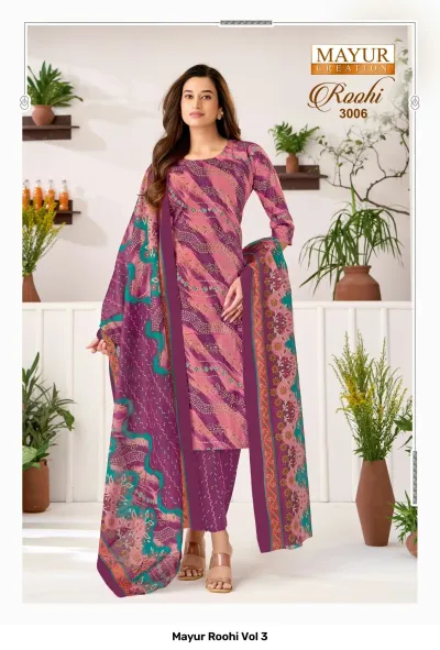 Mayur Roohi Vol 3 — Unstitched Dress Materials, Mayur Creation wholesale from Surat — view 6