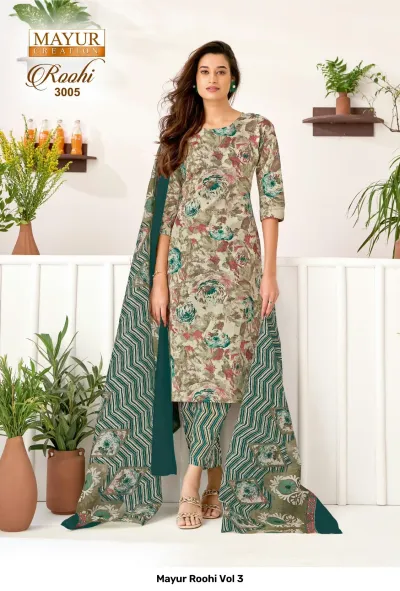 Mayur Roohi Vol 3 — Unstitched Dress Materials, Mayur Creation wholesale from Surat — view 7